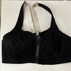 Victoria Secret Black Zip-Front Sports Bra